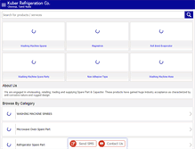 Tablet Screenshot of kuberrefrigeration.com